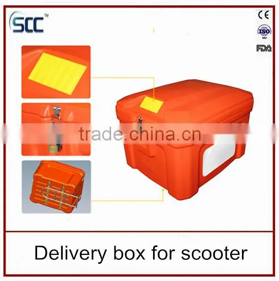 LLDPE Plastic Delivery Box for Scooter, Insulated Delivery Box for Food ( SCC Manufacturer ) photo-2
