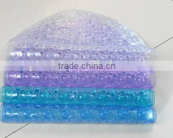 Cute Foots Pattern and Safty With Suction Cups Pvc Bath Mat photo-5