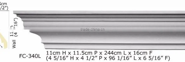 High Quality Good Price Beautiful Polyurethane Cornice Moulding photo-3
