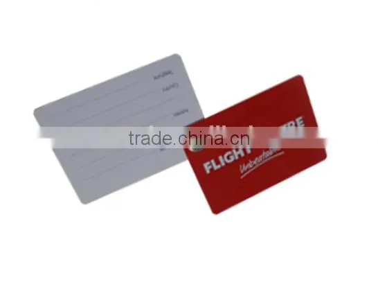 Double Plastic Luggage Tags for Airport Bag Hard Pvc Card Supplier's Choice photo-2