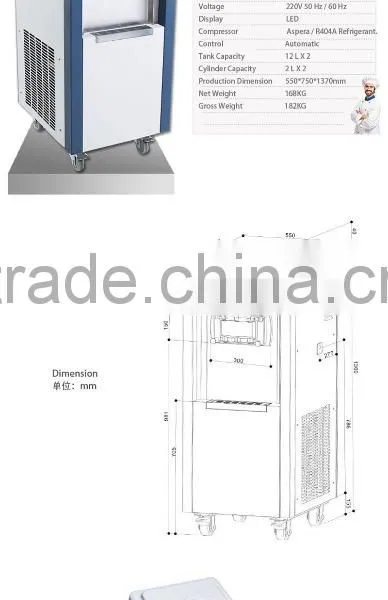 Manufacture Mobile Yogurt Soft Snow Ice Cream Machine photo-5