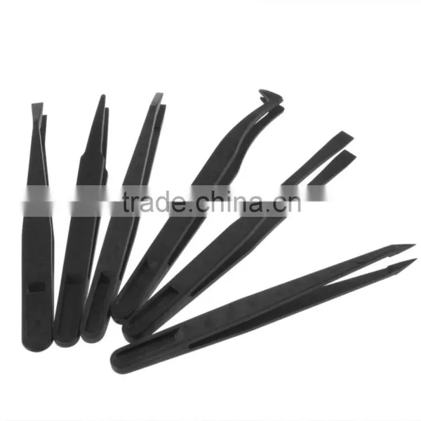 Cheap Plastic Industrial Tweezers/disposable Plastic Industrial Tweezers Black photo-5