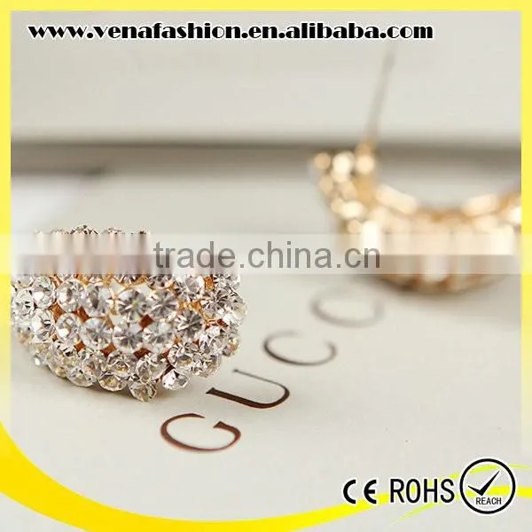 Fake Artifical Real Gold Plated New Style Diamond Earring photo-3