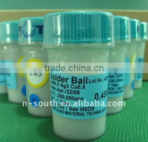 0.45mm 250K BGA Lead Ball BGA Solder Balling Reballing Balls