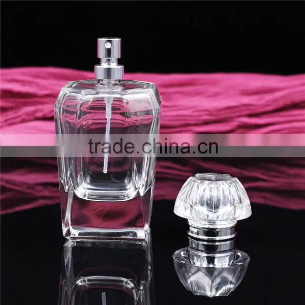 Unique Thick Bottom 100ml Hot Sale Glass Spray Perfume Bottles photo-2