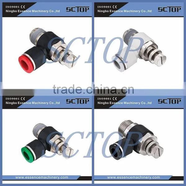 Pneumatic Plastic Control Valve Speed Controller(flow Speed Regulators) SC Series photo-6
