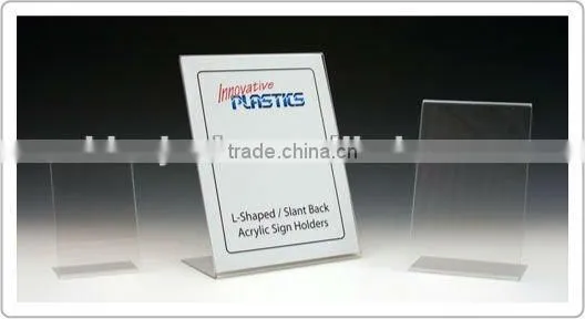 L SHARP ACRYLIC SIGN HOLDER ,acrylic Sign Holder,ACRYLIC DISPLAY