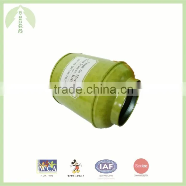 Fancy Design Chinese Tea Tin Box With Lift-off Lid/round Tea Tin Box/tea Can photo-3