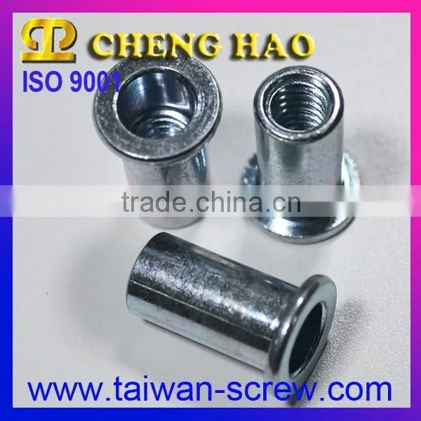 Manufacturer Stainless Steel Round Body Series Open End Flat Head Rivet Nuts photo-4