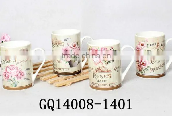340ml New Design Fine Bone China Dinner Set With Drawing Keep Fresh Korean Style photo-4