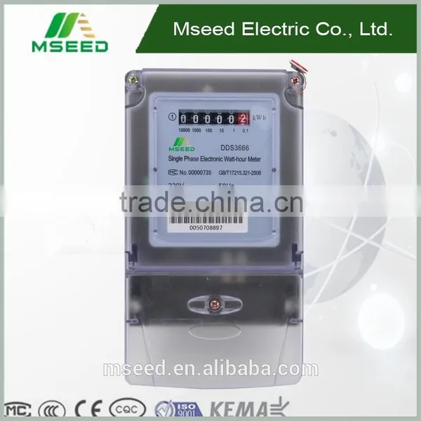 DDS3666 Single Phase% Electronic Energy Meter, Electrin Power Meter