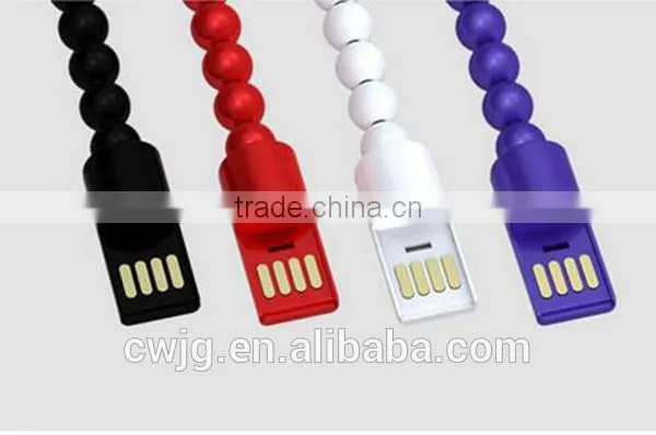 Latest Mobile Phone Accessories With 2015 Cool Pearl Bracelet Usb Cables photo-4