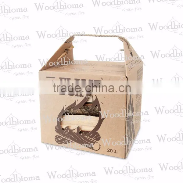 Flame Box Carton With Firewood for BBQ