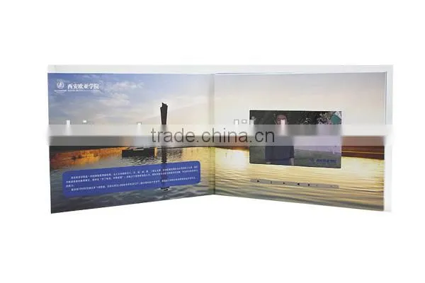 Factoy Supply 2.4/2.8/4.3/5/7/10.1 Inch TFT LCD Video Greeting Cards/Video Book / Video Brochure /electronic Brochure photo-2