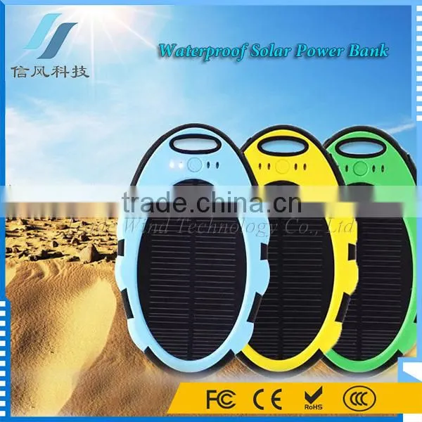 5000mAh Solar Power Bank Waterproof for IPhone for IPad for Android Phone photo-5