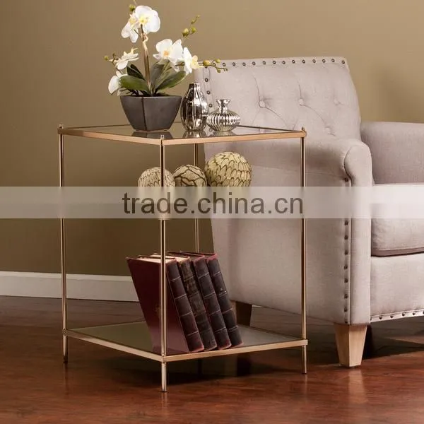 Foshan Shunde Simple Style Living Room Tempered Glass Top Side Table photo-6