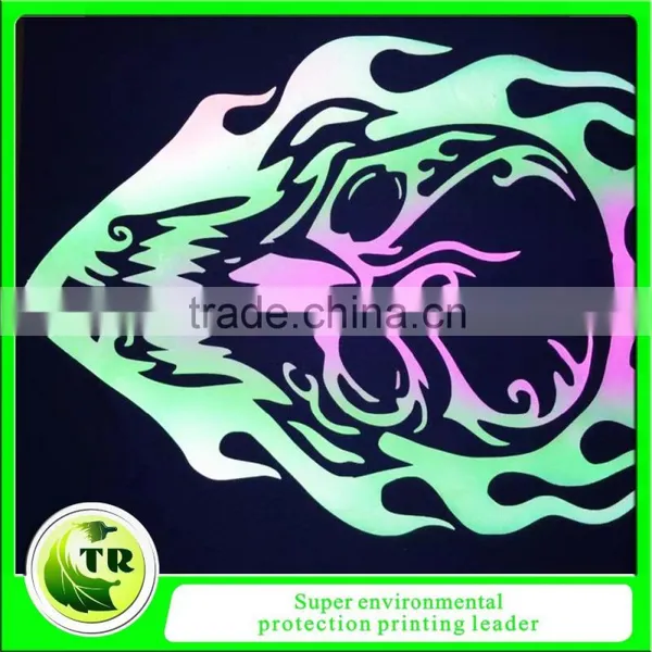 Rainbow Effect Silicone Reflective Heat Transfer Printing Label photo-2