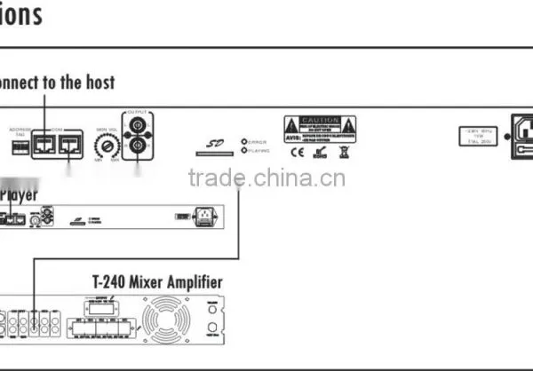 Professional Tabletop Programmable Mp3 Player Amplifier photo-4