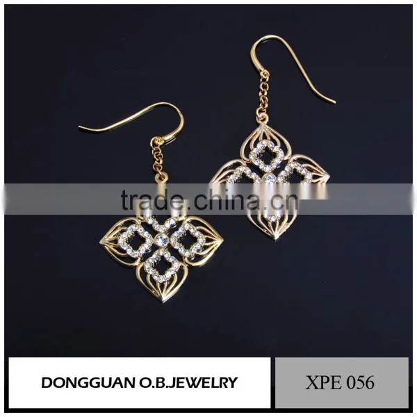 Drop Wedding Earring /butterfly Shape Earring /least 18 k Gold Earring photo-4