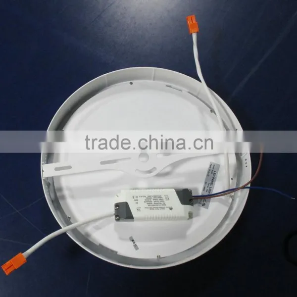 35MM Height Milky White AL Frame 1530LM CE,ROHS 3 Years' Warranty 300MM Surface Mounted LED Round Panel 18W photo-4