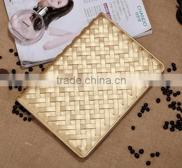Hot For IPAD Air 2 Case Leather Cover Case Wallet Grid Texture Skin Case With Stand photo-2