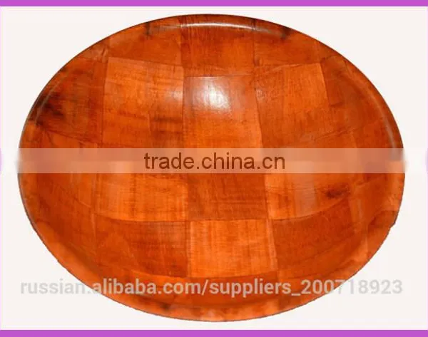 Olive Wood Made,Brown Salad Bowl,Wooden Bowl photo-4