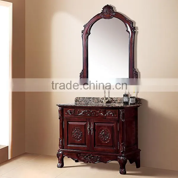 WTS22000 Mirrored Cabinets Type and Modern Style Modern Red Bathroom Cabinet photo-4