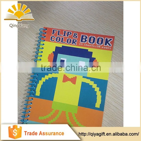 Children Drawing Paper Book Kids Coloring Spiral Notebook
