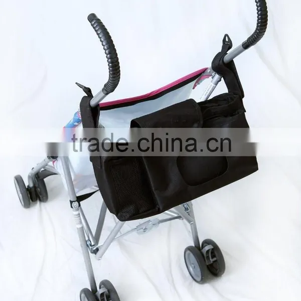 2016 High Quality Stroller Organiser With Shoulder Strap , Stroller Organizer With Diaper Wipes Pocket ,baby Stroller Organiser photo-3