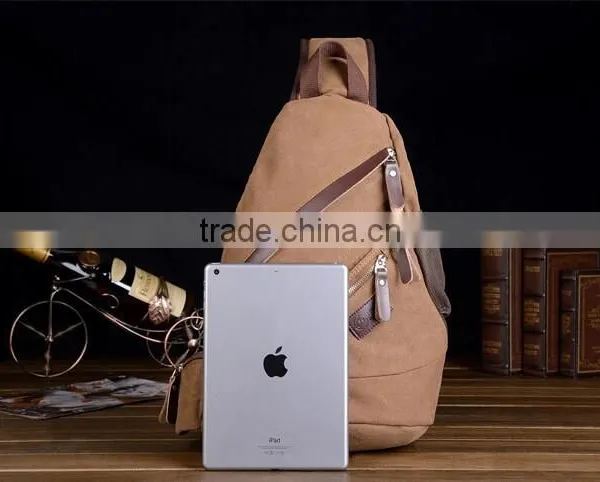 Canvas Triangle Shaped Backpack photo-5