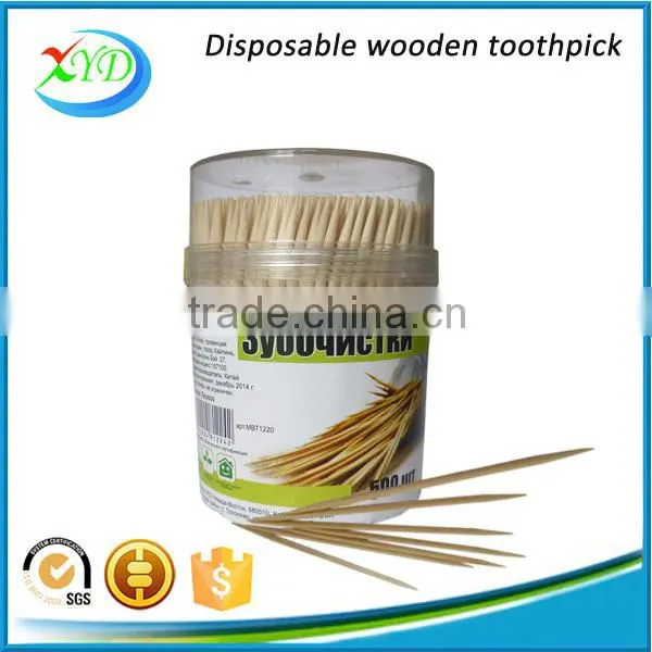 250 Piece Plastic Bottle Wooden Toothpick photo-6