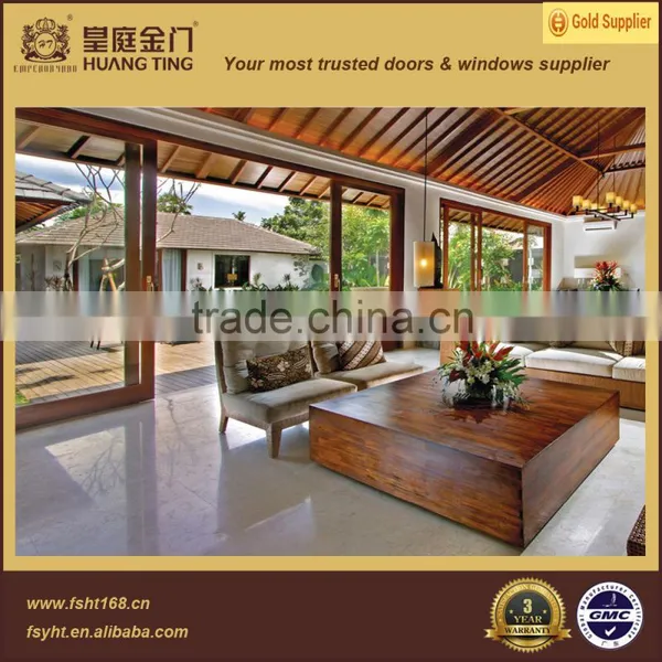 High Quality Sliding Style Aluminium Wood Clading Windows and Doors System photo-2
