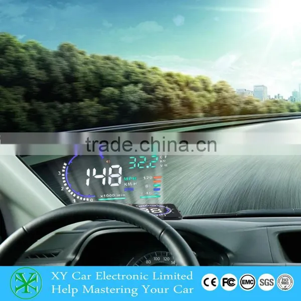 Wholesale 5" GPS Car HUD Head Up Display OBD 2 Speed Warning System, Hud Display XY-HUD208 photo-4