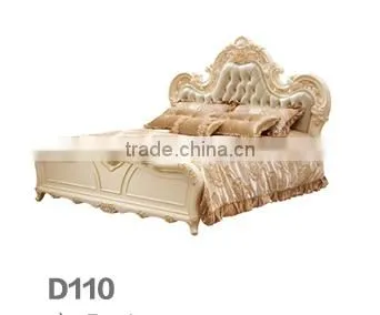 2016 Luxury and Elegant Antique Bedroom Sets and French Style Solid Wood Double Bed photo-2