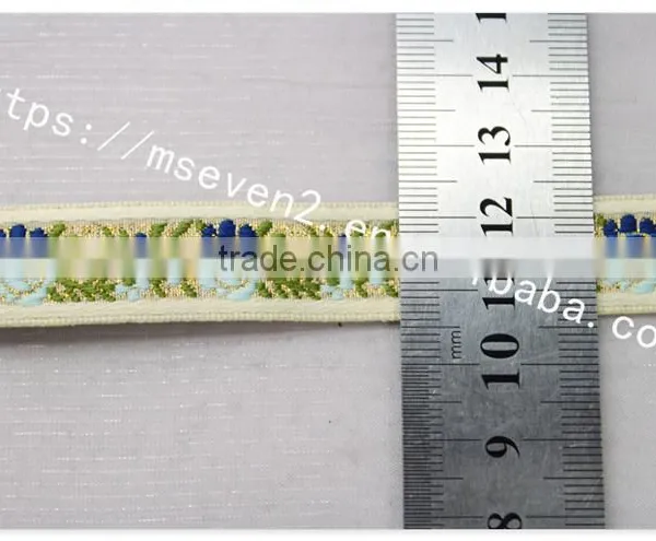 Fashion Design Flowers Jacquard 15mm Nylon Webbing Wholesale photo-5