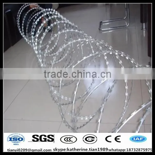Bto-22 Concertina 300mm Concertina Razor Wire Metal Mesh Ribbion for Protection photo-2