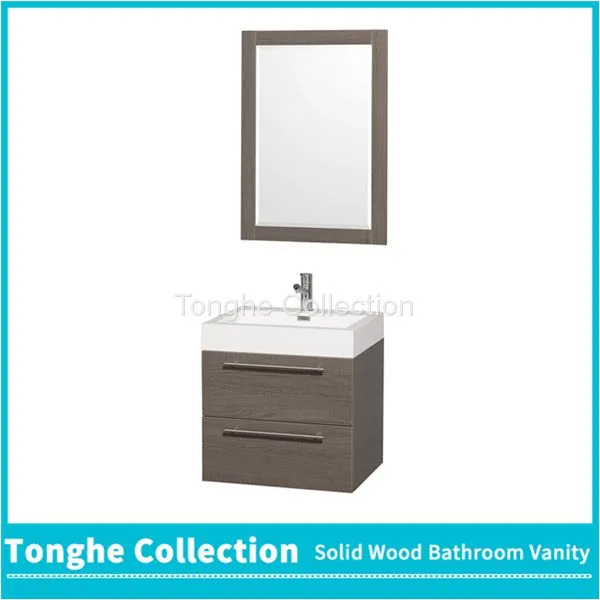 Wall Mounted PVC Melamine Bathroom Vanity Set photo-3