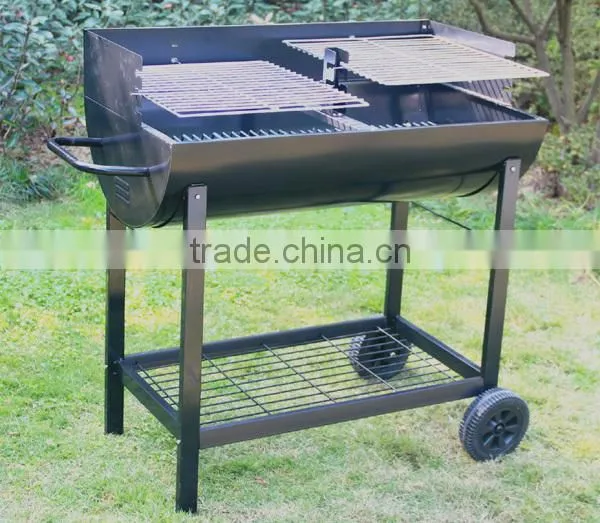 Large Barrel BBQ Grill Trolley photo-2