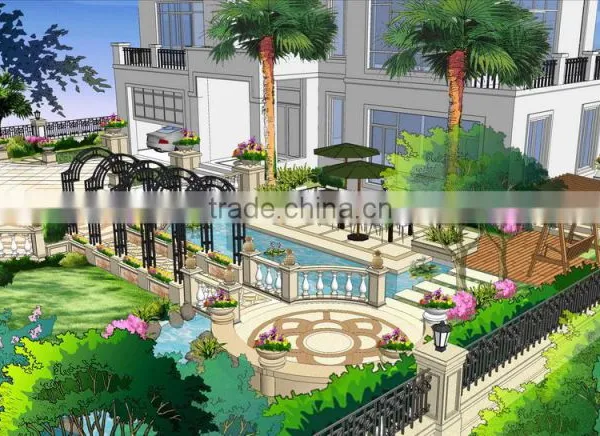 Luxurious 3D Rendering Villa Living Room Design photo-5