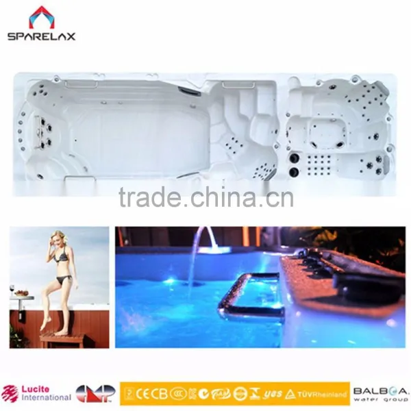 Outdoor Massage Pool Spa / Swim Pool With Outdoor Spa Acrylic Whirlpool Massage Outdoor Spa Bath Swimming Pool photo-2