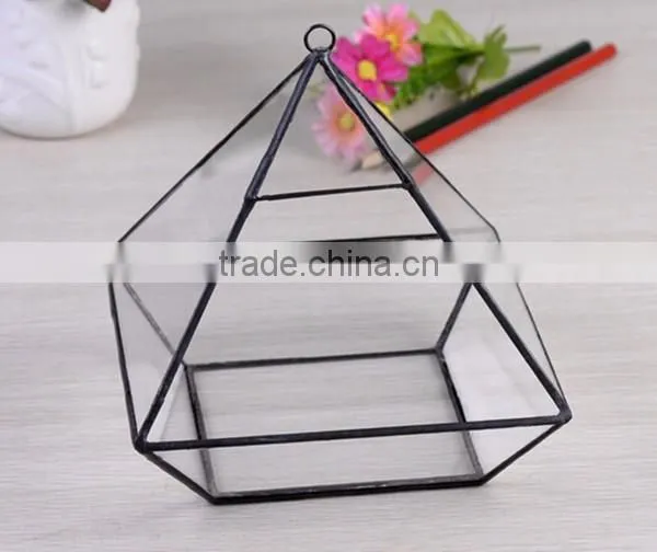 Micro Landscape Terrarium Ornament Hanging Crystal Glass Flower Vase photo-3