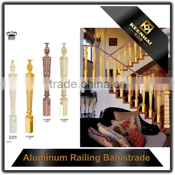 Interior Artistic Floor Mounted Cast Aluminum Handrail photo-3