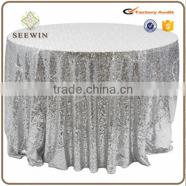 Colourful Round Sequin Elegant Wedding 100% Polyester Sequin Table Overlay photo-4