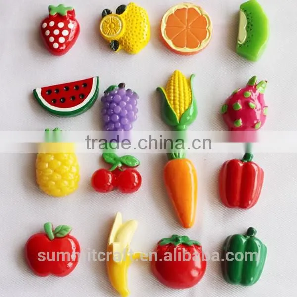 Resin Small Magnets for Sale Fruit and Vegetable Magnets photo-2