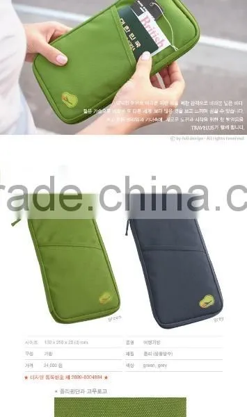 Multipurpose Cationic Fabric Wallet Bag Pouch Bag With Passport Card Pocket Travel photo-4