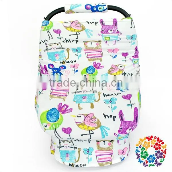Wholesale Stretchy Baby Car Seat Cover Multi-use Nursing Cover Shipping Cart Cover photo-3