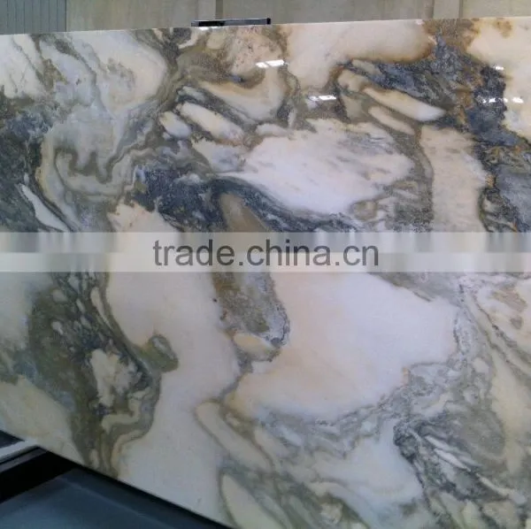 Competitive Price Nature Marble Green Land View Marble White Marble Tile photo-3