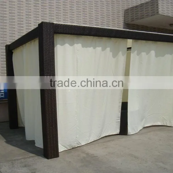 High Quality Waterproof Outdoor Garden Rattan Pavilion Gazebo photo-5