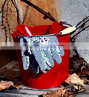 Metal Ice Bucket With Handle,galvanized Metal Beer Bucket With Wooden Handle,ice Bucket With Wooden Handle photo-3