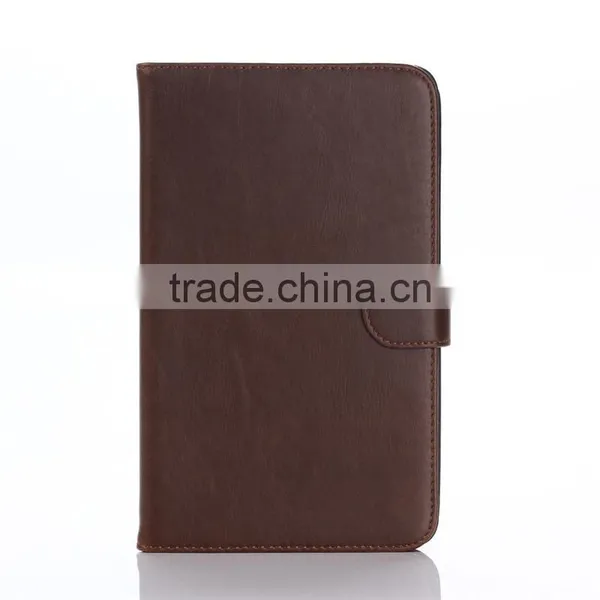 High Quality Crazy-horse PU Card Bumper/pocket Cell Phone Case for Samsung Tablet photo-3